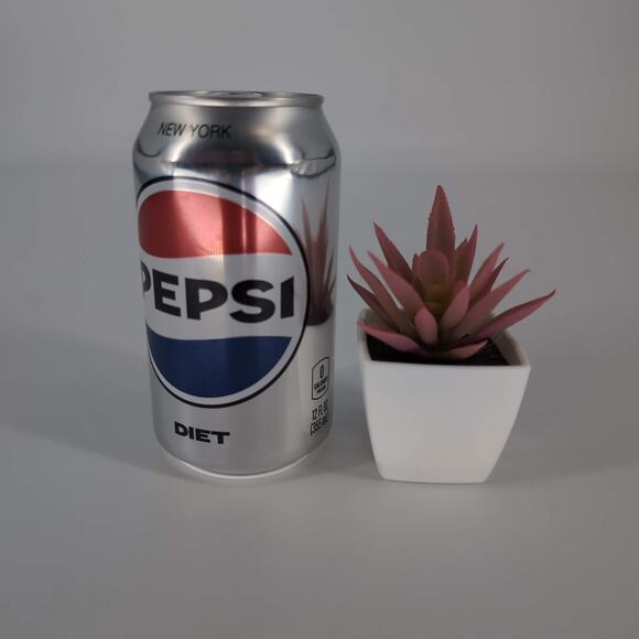 Mini Fake Faux Artificial Pink Succulent Potted Plant in Plastic White Pot - GUC - Picture 8 of 10